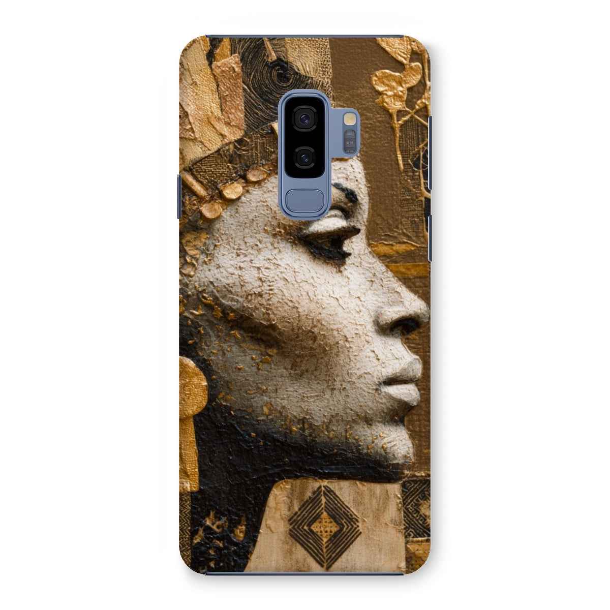 Afrocentric Golden Empress Snap On Phone Case Slim Fit Shatterproof