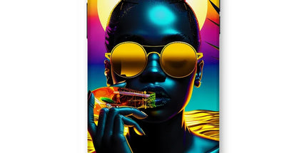 Tropical Sunset Dreams : Neon Vibes Snap Phone Case by Prodigi