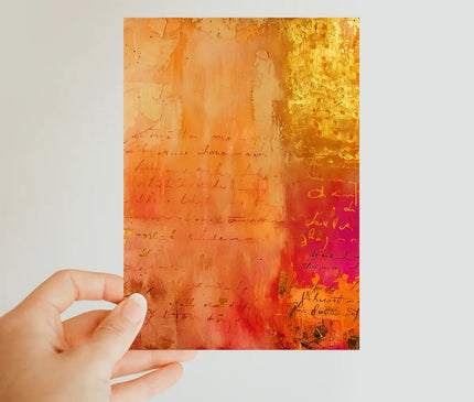 Warm Amber Seranade Eclectic Art - D'Sare