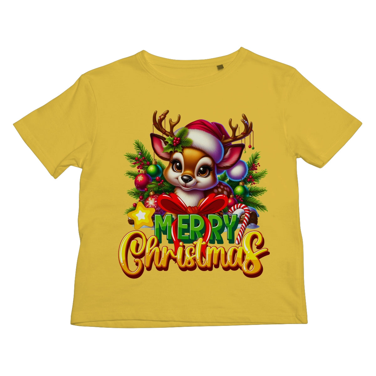 Reindeer Merry Christmas  Kids T-Shirt