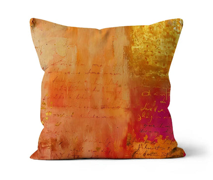 Warm Amber Seranade Cushion Eclectic Art - D'Sare