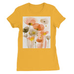 Poppy Echoes Golden Peach Escape  Women's Favourite T-Shirt - D'Sare