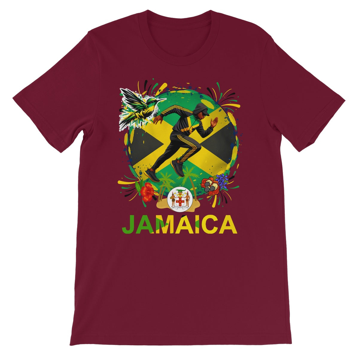 Jamaica Love Graffiti  Unisex Short Sleeve T-Shirt