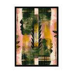 Echos of Duality Golden Pink Reflection Framed Print