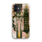 Echoes of Life: Afrocentric Meditation Peach and Gold Abstract Art Eclectic  Eco Phone Case