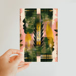 Echos of Duality Golden Pink Reflection Classic Postcard