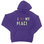 I Love My Peace College Hoodie - D'Sare