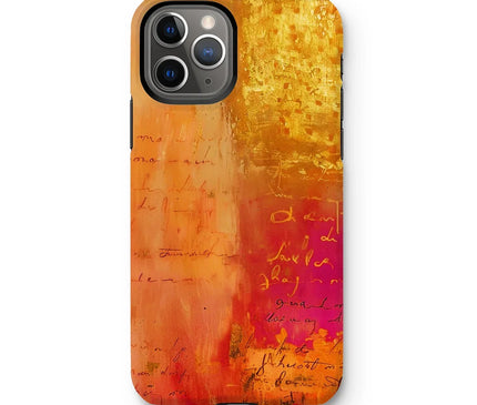 Warm Amber Seranade Tough Phone Case Eclectic Art - D'Sare
