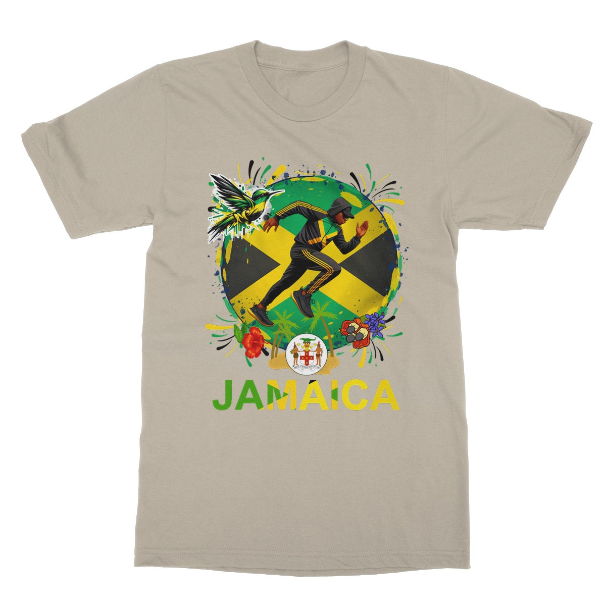 Jamaica Love Graffiti  Softstyle T-Shirt