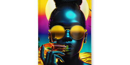 Tropical Sunset Dreams : Neon Vibes Towel by Prodigi