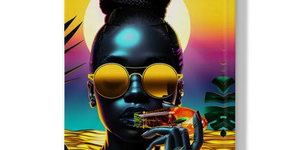 Tropical Sunset Dreams : Neon Vibes Hardback Journal by Prodigi