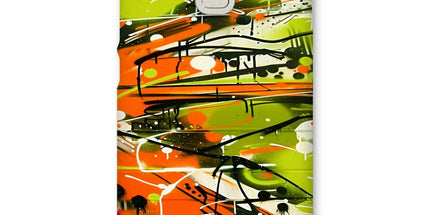 Neon Splatter Symphony: Urban Graffiti Art Snap Phone Case by Prodigi