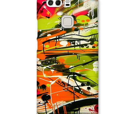 Neon Splatter Symphony: Urban Graffiti Art Snap Phone Case - D'Sare