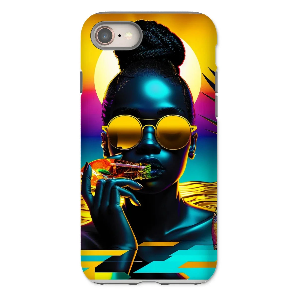 Tropical Sunset Dreams : Neon Vibes  Tough Phone Case - D'Sare