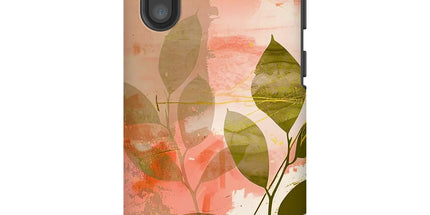 Peach Golden Leafy Escape Phone Case by Prodigi