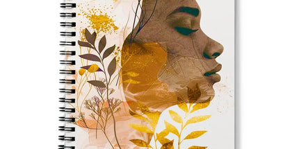 Golden Harmony Silhouette 06 Notebook by Prodigi