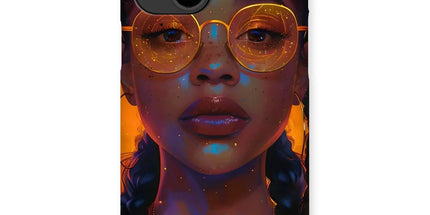 Solar Flare Radiant Soul Beautiful Black Girl Snap Phone Case by Prodigi