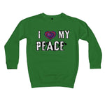 I Love My Peace Kids Sweatshirt - D'Sare