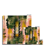 Echos of Duality Golden Pink Reflection Rolled Eco Canvas