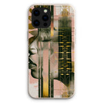 Echoes of Life: Afrocentric Meditation Peach and Gold Abstract Art Eclectic  Eco Phone Case