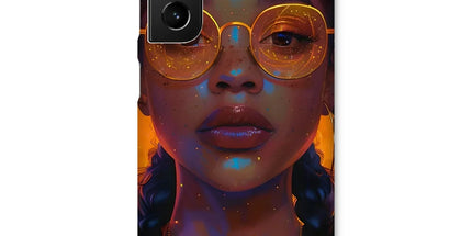 Solar Flare Radiant Soul Beautiful Black Girl Snap Phone Case by Prodigi