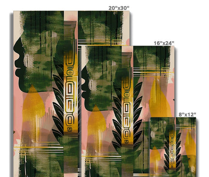 Echos of Duality Golden Pink Reflection Eco Canvas