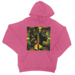 Abstract Red and Green Black Queen Fusion College Hoodie