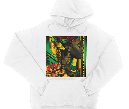 African Print Empress  College Hoodie - D'Sare