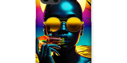 Tropical Sunset Dreams : Neon Vibes Snap Phone Case by Prodigi