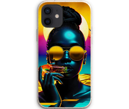 Tropical Sunset Dreams : Neon Vibes  Eco Phone Case - D'Sare