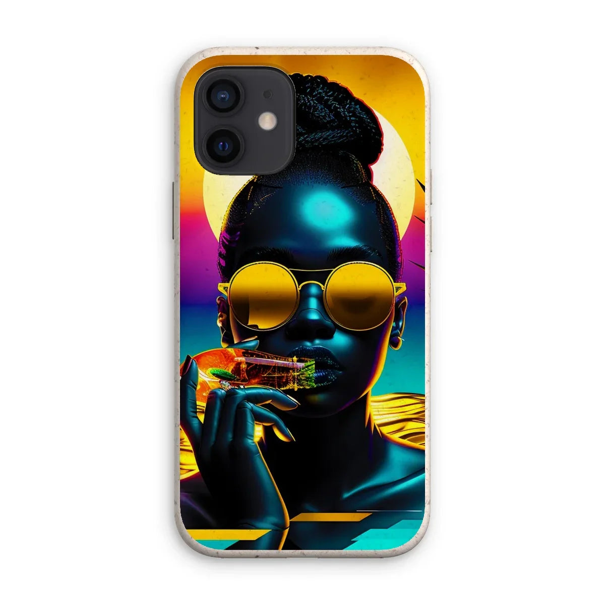 Tropical Sunset Dreams : Neon Vibes  Eco Phone Case - D'Sare