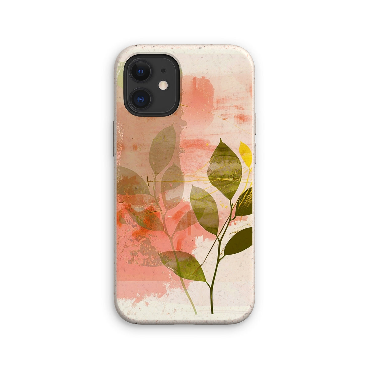 Peach Golden Leafy Escape 06 Eco Phone Case Eclectic Art - D'Sare