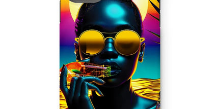 Tropical Sunset Dreams : Neon Vibes Tough Phone Case by Prodigi