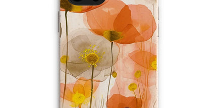 Poppy Echoes Golden Peach Eco Phone Case by Prodigi