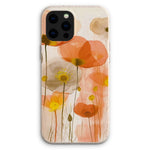 Poppy Echoes Golden Peach Escape 06 Eclectic Art Eco Phone Case - D'Sare