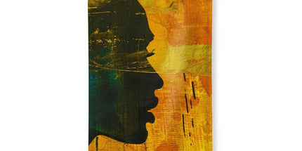 Golden Afrocentric Silhouette Towel by Prodigi