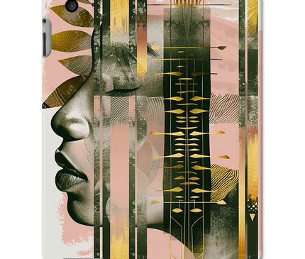 Peach and Gold Abstract Tablet Cases