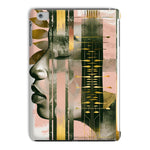 Echoes of Life: Afrocentric Meditation Peach and Gold Abstract Art Eclectic  Tablet Cases