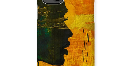 Golden Afrocentric Silhouette Snap Phone Case by Prodigi