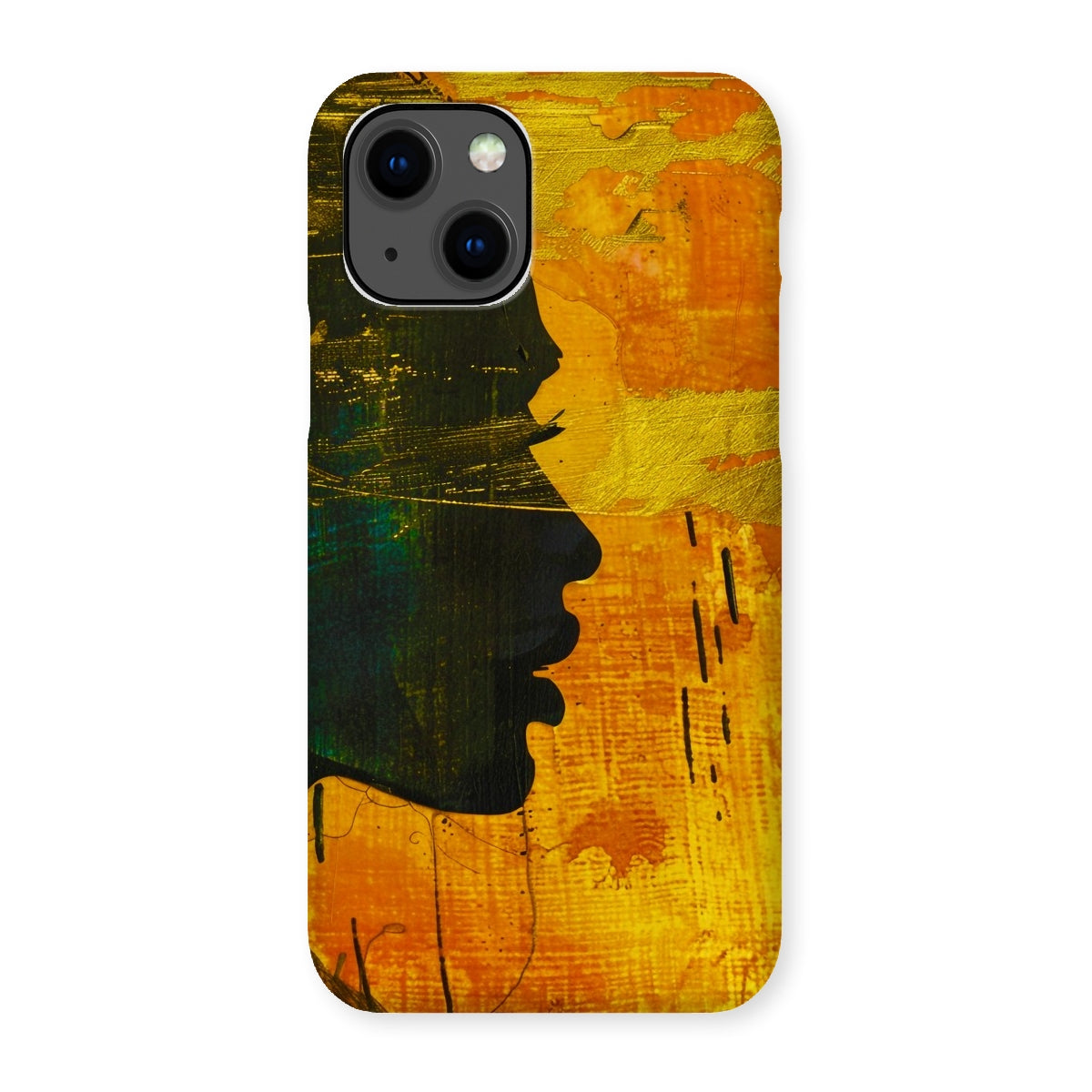 Golden Afrocentric Silhouette Snap Phone Case - D'Sare