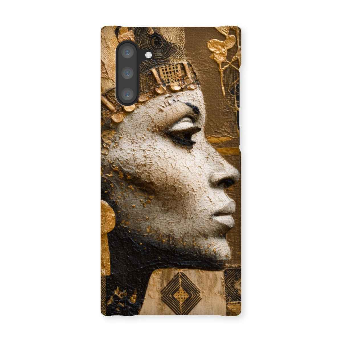 Afrocentric Golden Empress Snap On Phone Case Slim Fit Shatterproof