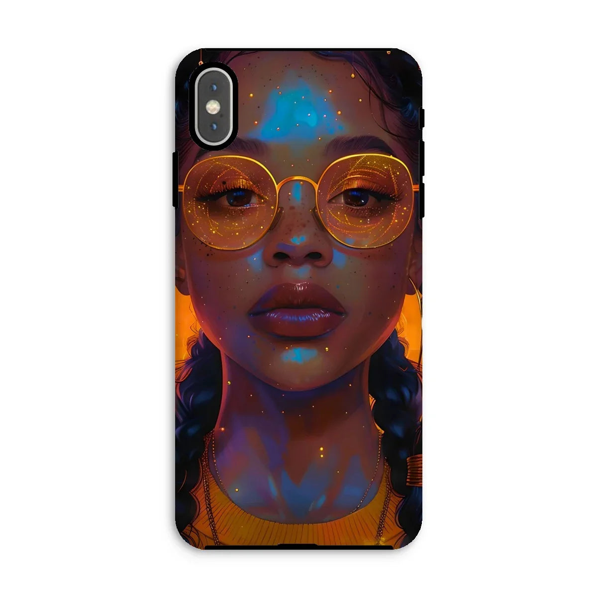 Solar Flare Radiant Soul  Beautiful Black Girl  Tough Phone Case - D'Sare