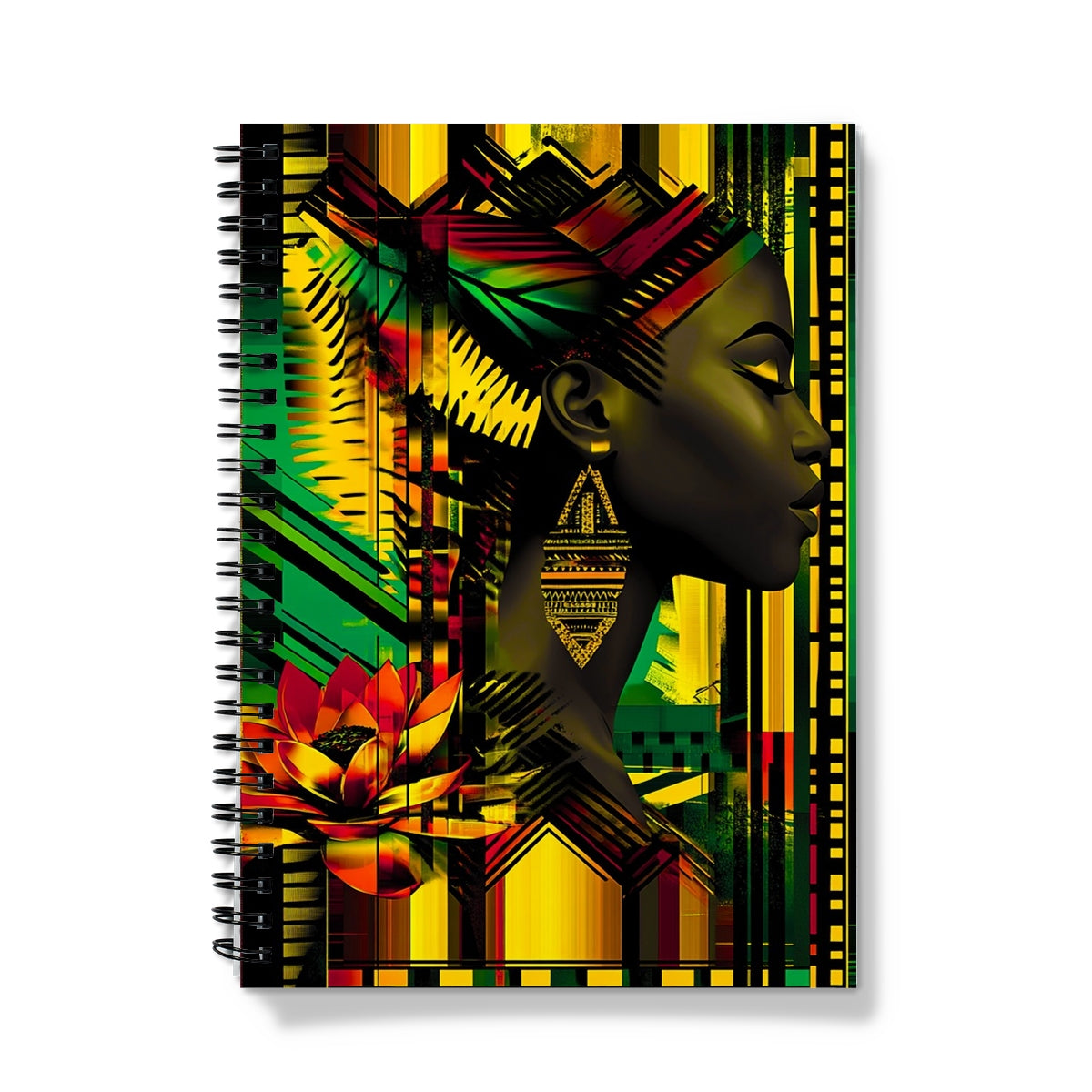 African Print Empress  Notebook - D'Sare