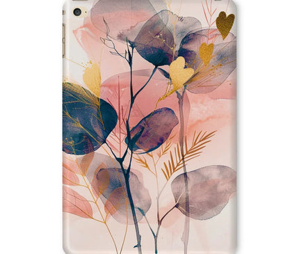 Peachy Blue Golden Flora Escape  Tablet Cases - D'Sare