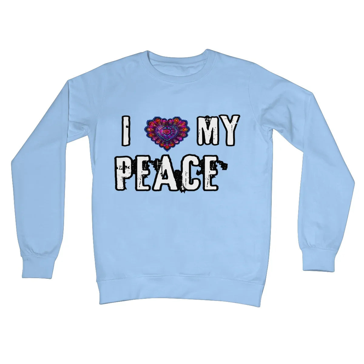 I Love My Peace Crew Neck Sweatshirt - D'Sare