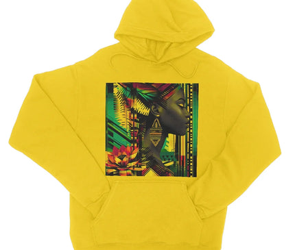 African Print Empress  College Hoodie - D'Sare