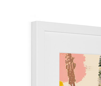 Echos of Duality Golden Pink Reflection Framed & Mounted Print