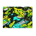 Electric Kicks Art: Urban Pop Art Explosion, Graffiti  Glass Chopping Board - D'Sare