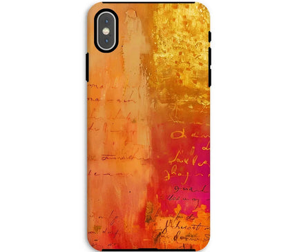 Warm Amber Seranade Tough Phone Case Eclectic Art - D'Sare