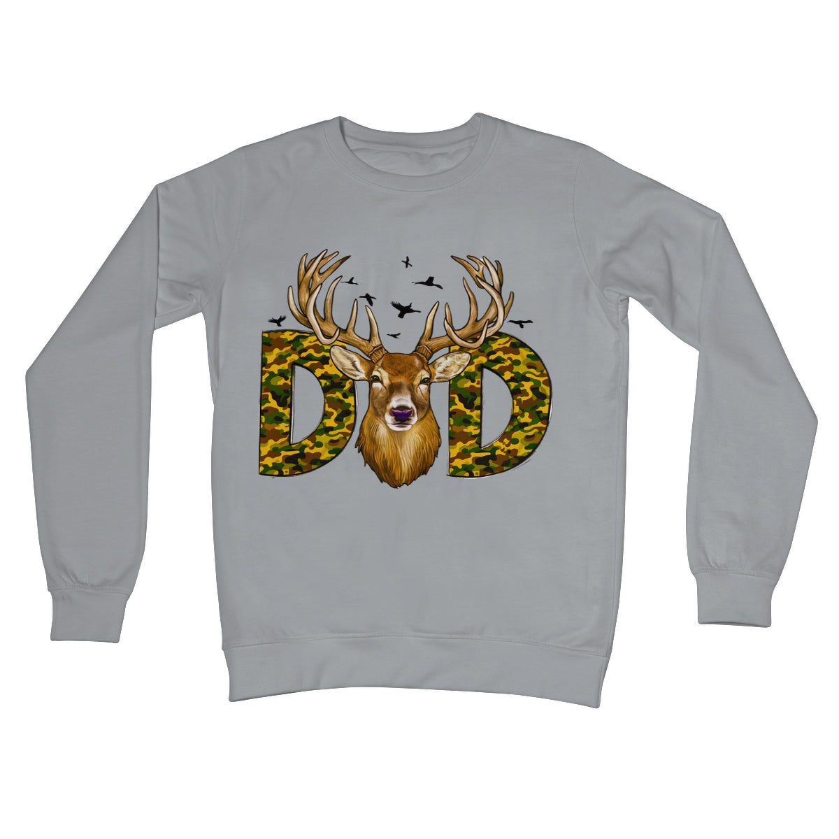 DAD Deer Crew Neck Sweatshirt - D'Sare